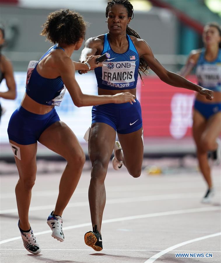 (SP)QATAR-DOHA-ATHLETICS-IAAF WORLD CHAMPIONSHIPS-WOMEN'S 4X400M RELAY