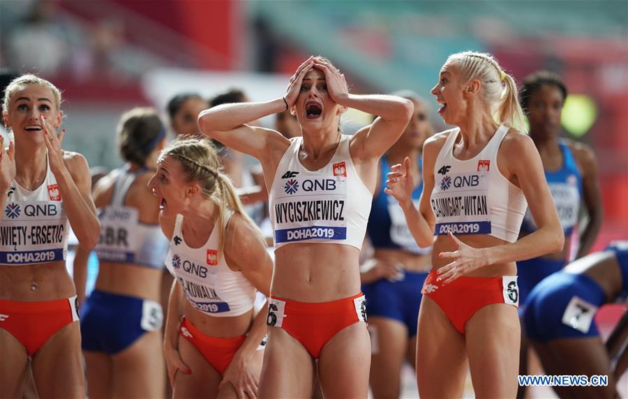 (SP)QATAR-DOHA-ATHLETICS-IAAF WORLD CHAMPIONSHIPS-WOMEN'S 4X400M RELAY