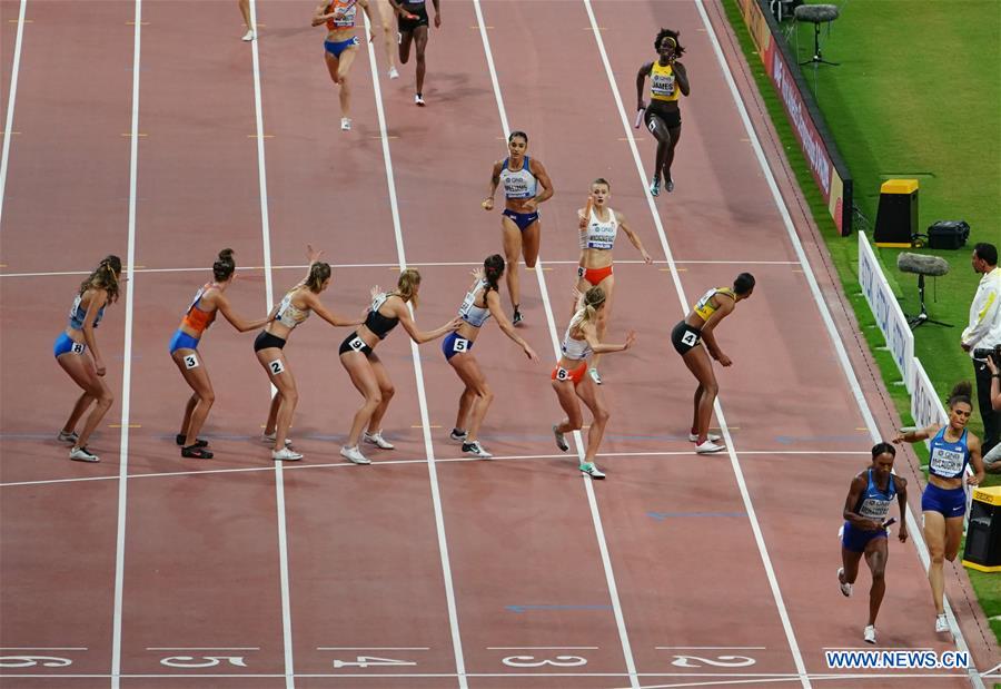 (SP)QATAR-DOHA-ATHLETICS-IAAF WORLD CHAMPIONSHIPS-WOMEN'S 4X400M RELAY