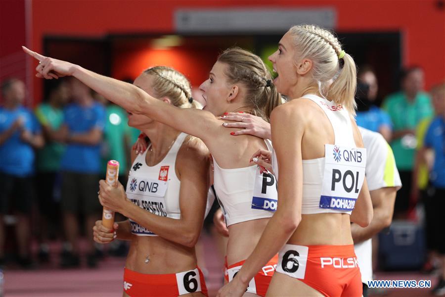 (SP)QATAR-DOHA-ATHLETICS-IAAF WORLD CHAMPIONSHIPS-WOMEN'S 4X400M RELAY