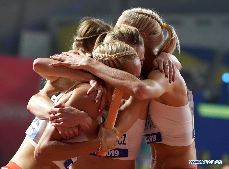 (SP)QATAR-DOHA-ATHLETICS-IAAF WORLD CHAMPIONSHIPS-WOMEN'S 4X400M RELAY