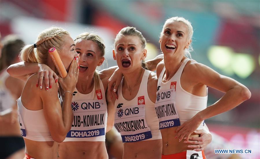 (SP)QATAR-DOHA-ATHLETICS-IAAF WORLD CHAMPIONSHIPS-WOMEN'S 4X400M RELAY