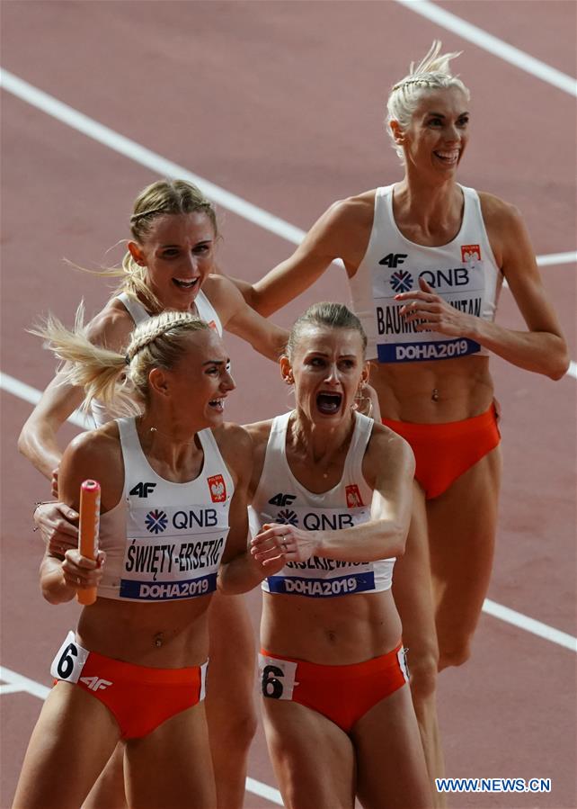 (SP)QATAR-DOHA-ATHLETICS-IAAF WORLD CHAMPIONSHIPS-WOMEN'S 4X400M RELAY