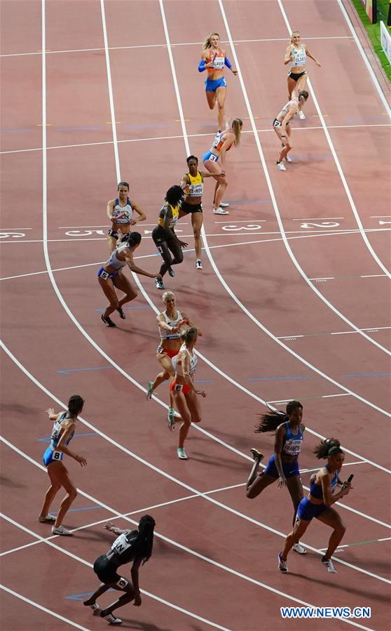 (SP)QATAR-DOHA-ATHLETICS-IAAF WORLD CHAMPIONSHIPS-WOMEN'S 4X400M RELAY