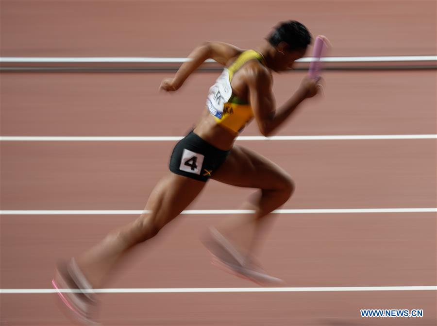 (SP)QATAR-DOHA-ATHLETICS-IAAF WORLD CHAMPIONSHIPS-WOMEN'S 4X400M RELAY