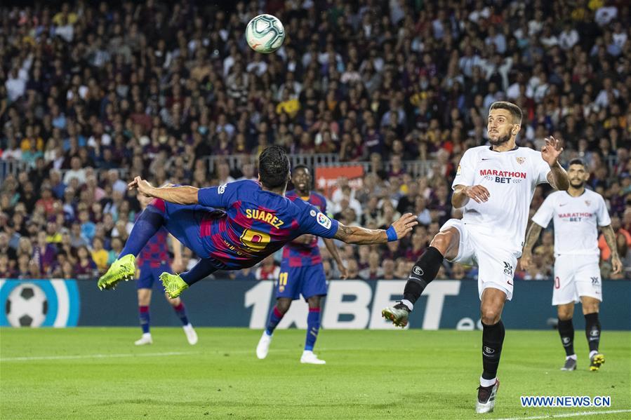 (SP)SPAIN-BARCELONA-SOCCER-SPANISH LEAGUE-BARCELONA VS SEVILLA