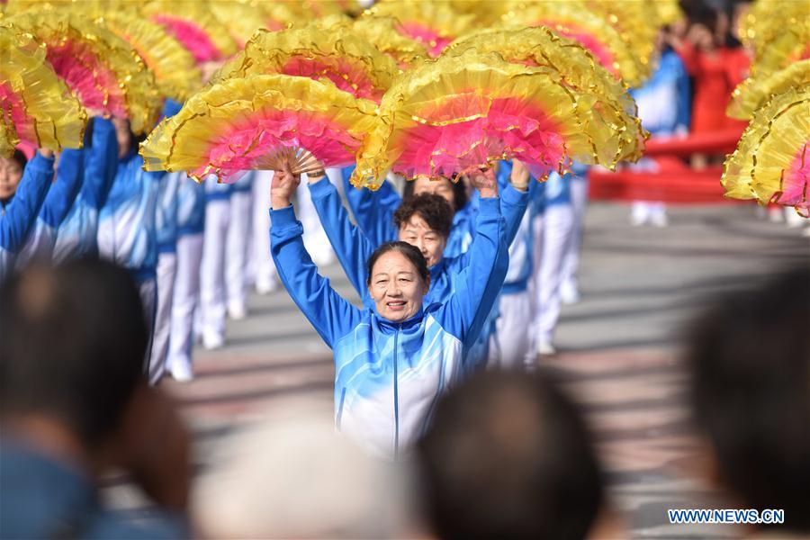CHINA-HEBEI-DINGZHOU-CHONGYANG FESTIVAL-CELEBRATION (CN)