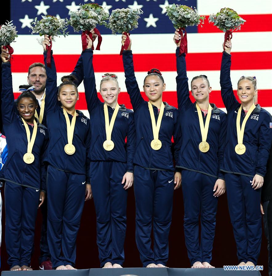 (SP)GERMANY-STUTTGART-FIG-ARTISTIC GYMNASTICS WORLD CHAMPIONSHIPS-WOMEN'S TEAM FINAL