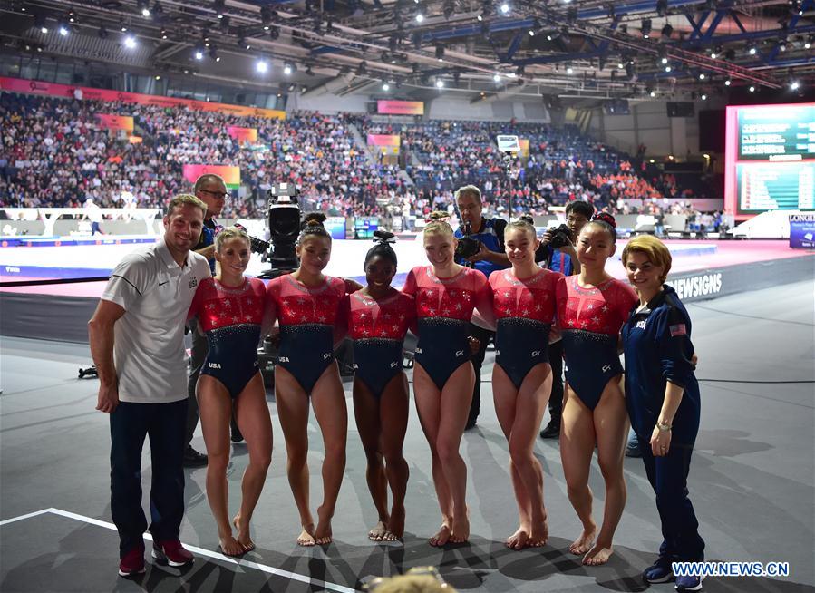(SP)GERMANY-STUTTGART-FIG-ARTISTIC GYMNASTICS WORLD CHAMPIONSHIPS-WOMEN'S TEAM FINAL