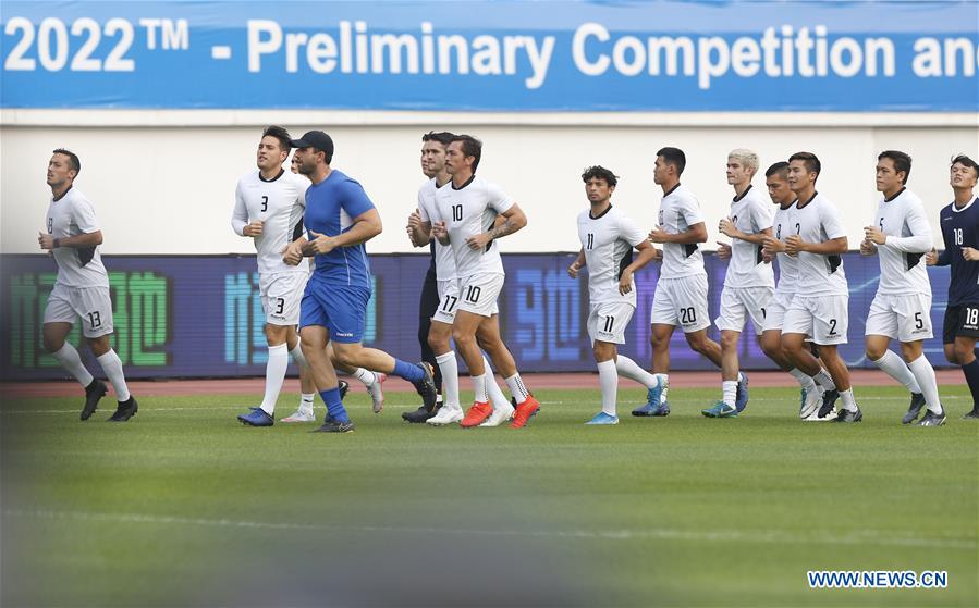 (SP)CHINA-GUANGZHOU-SOCCER-2022 FIFA WORLD CUP QUALIFIER-GROUP A-CHN VS GUM-TRAINING SESSION