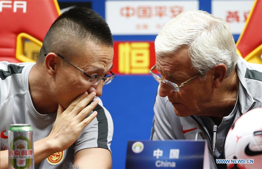 (SP)CHINA-GUANGZHOU-SOCCER-2022 FIFA WORLD CUP QULIFIER-GROUP A-CHN VS GUM-PRESS CONFERENCE