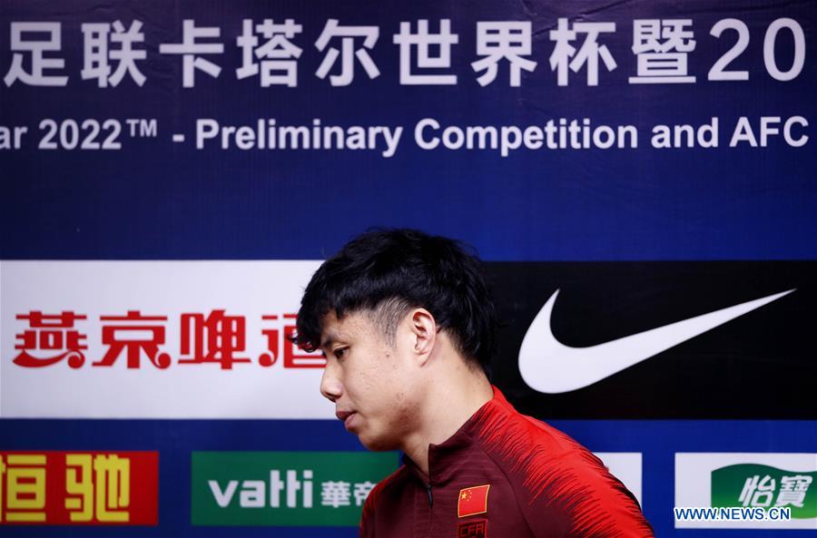(SP)CHINA-GUANGZHOU-SOCCER-2022 FIFA WORLD CUP QULIFIER-GROUP A-CHN VS GUM-PRESS CONFERENCE
