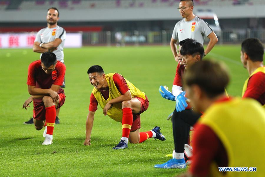 (SP)CHINA-GUANGZHOU-SOCCER-2022 FIFA WORLD CUP QULIFIER-GROUP A-CHN VS GUM-TRAINING SESSION