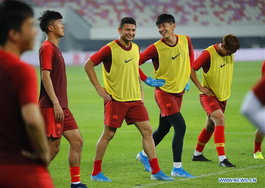 (SP)CHINA-GUANGZHOU-SOCCER-2022 FIFA WORLD CUP QULIFIER-GROUP A-CHN VS GUM-TRAINING SESSION