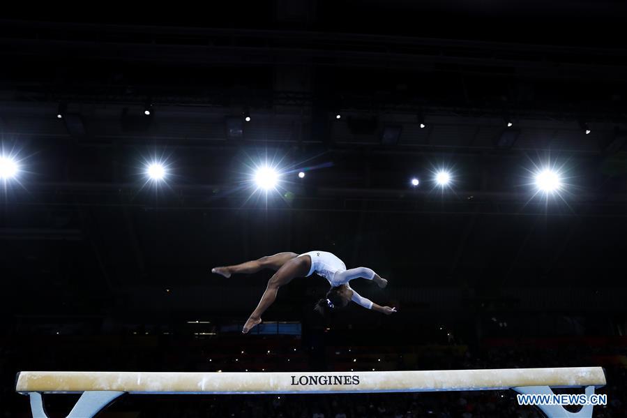 (SP) GERMANY-STUTTGART-FIG-ARTISTIC GYMNASTICS WORLD CHAMPIONSHIPS-WOMEN'S ALL-AROUND FINAL