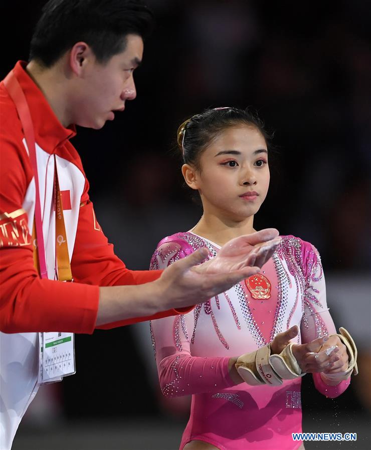 (SP)GERMANY-STUTTGART-FIG-ARTISTIC GYMNASTICS WORLD CHAMPIONSHIPS-WOMEN'S ALL-AROUND FINAL