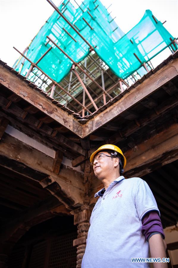 NEPAL-KATHMANDU-CHINA-RESTORATION