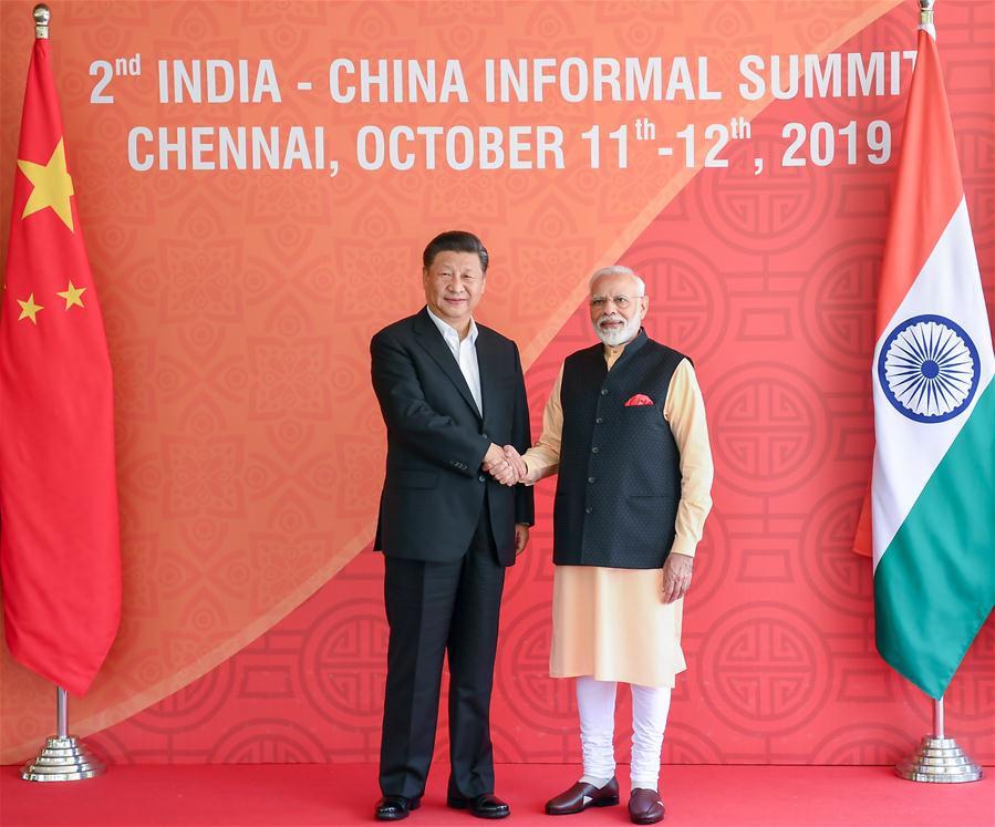 INDIA-CHENNAI-CHINA-XI JINPING-NARENDRA MODI-MEETING