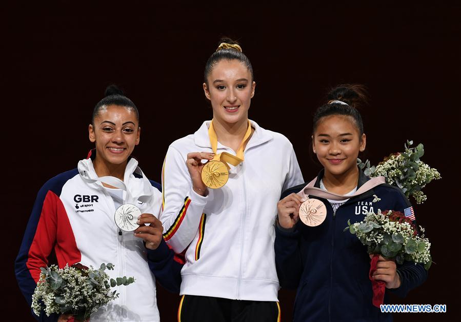 (SP) GERMANY-STUTTGART-FIG-ARTISTIC GYMNASTICS WORLD CHAMPIONSHIPS-APPARATUS FINALS