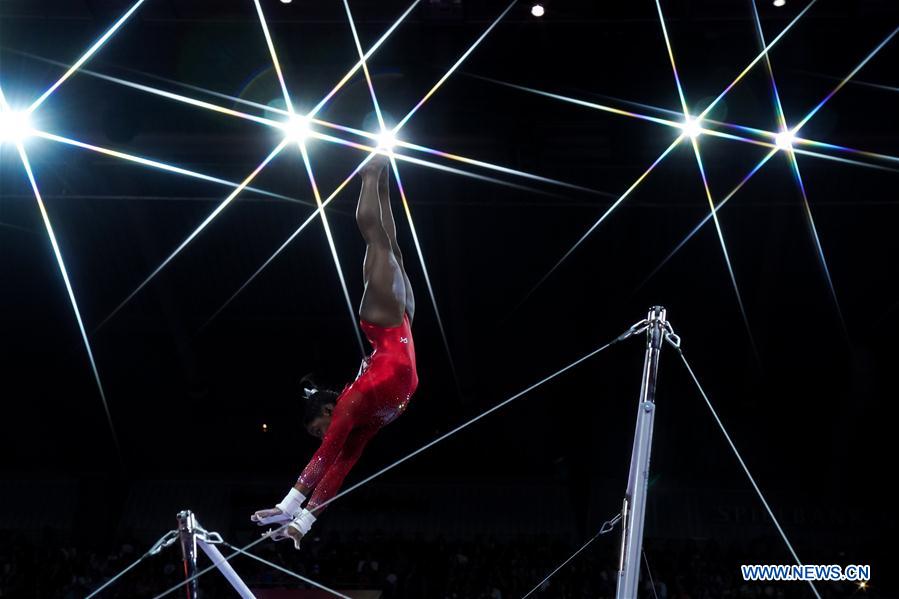 (SP) GERMANY-STUTTGART-FIG-ARTISTIC GYMNASTICS WORLD CHAMPIONSHIPS-APPARATUS FINALS
