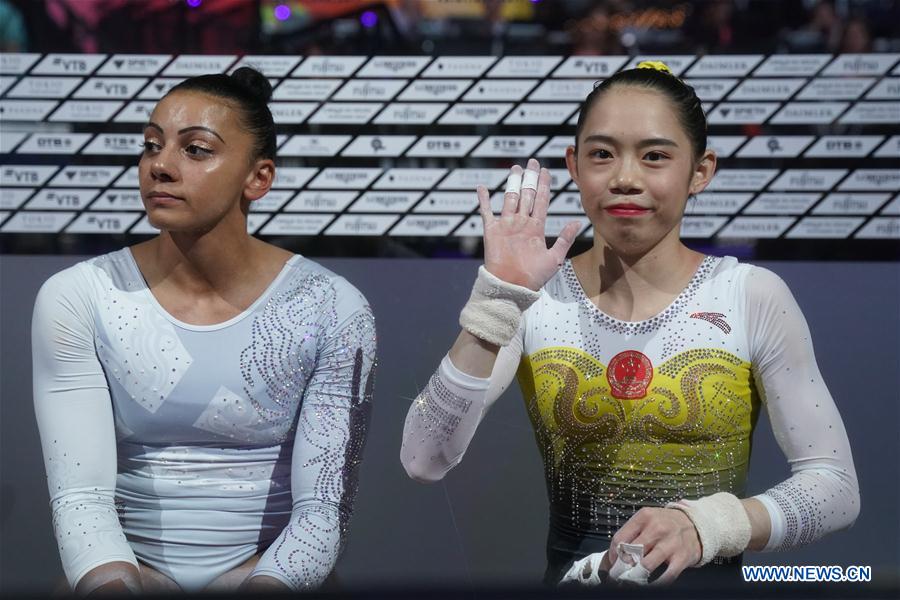 (SP) GERMANY-STUTTGART-FIG-ARTISTIC GYMNASTICS WORLD CHAMPIONSHIPS-APPARATUS FINALS