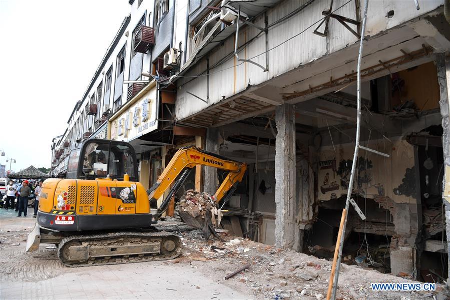 (SPOT NEWS)CHINA-JIANGSU-WUXI-GAS EXPLOSION