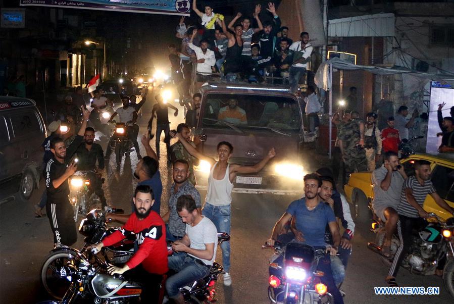 SYRIA-HASAKAH-ARMY-ENTRY-CELEBRATIONS
