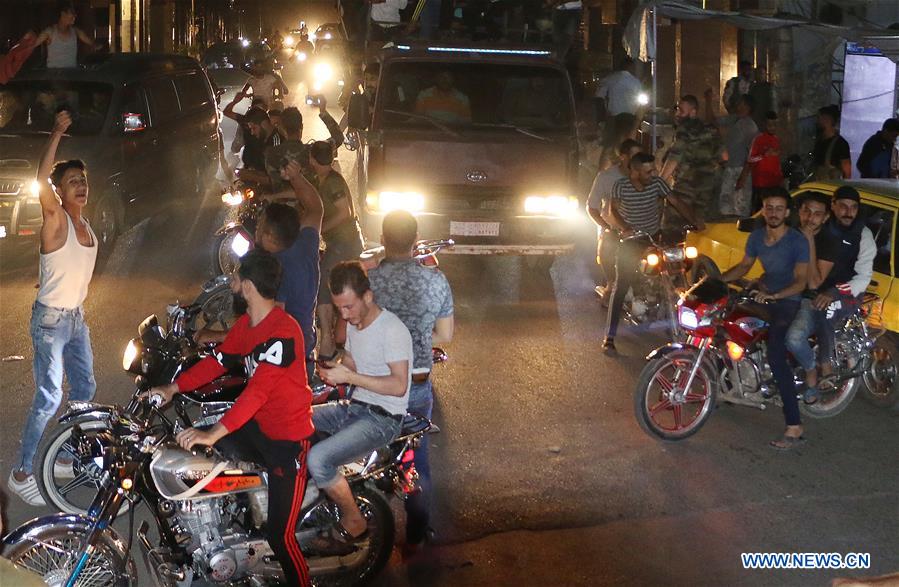 SYRIA-HASAKAH-ARMY-ENTRY-CELEBRATIONS