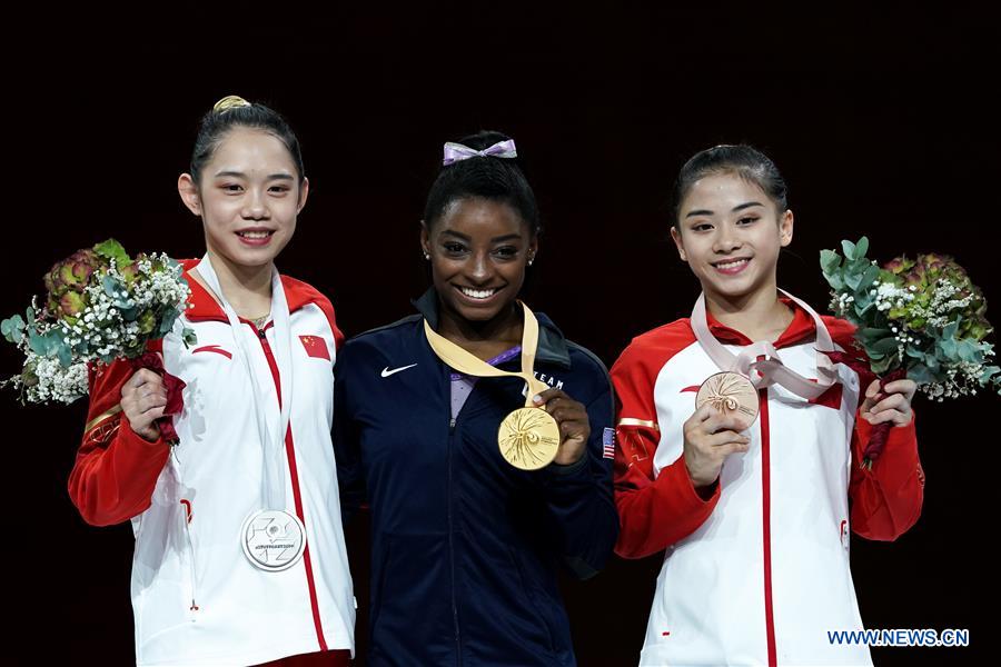 (SP)GERMANY-STUTTGART-FIG-ARTISTIC GYMNASTICS WORLD CHAMPIONSHIPS-INDIVIDUAL APPARATUS FINALS