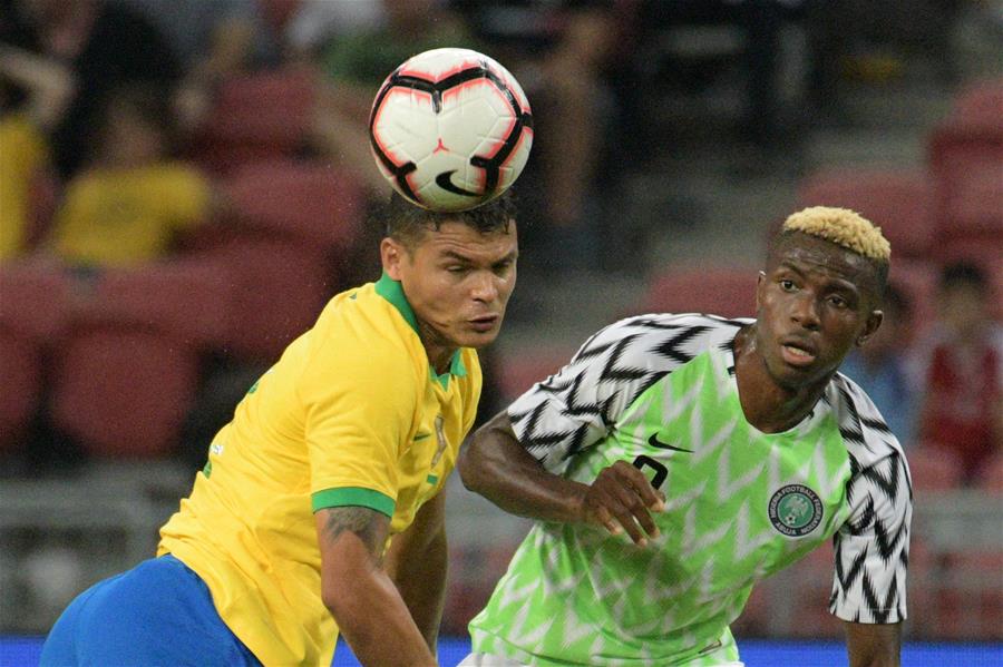 (SP)SINGAPORE-SOCCER-FRANDLY MATCH-BRAZIL VS NIGERIA