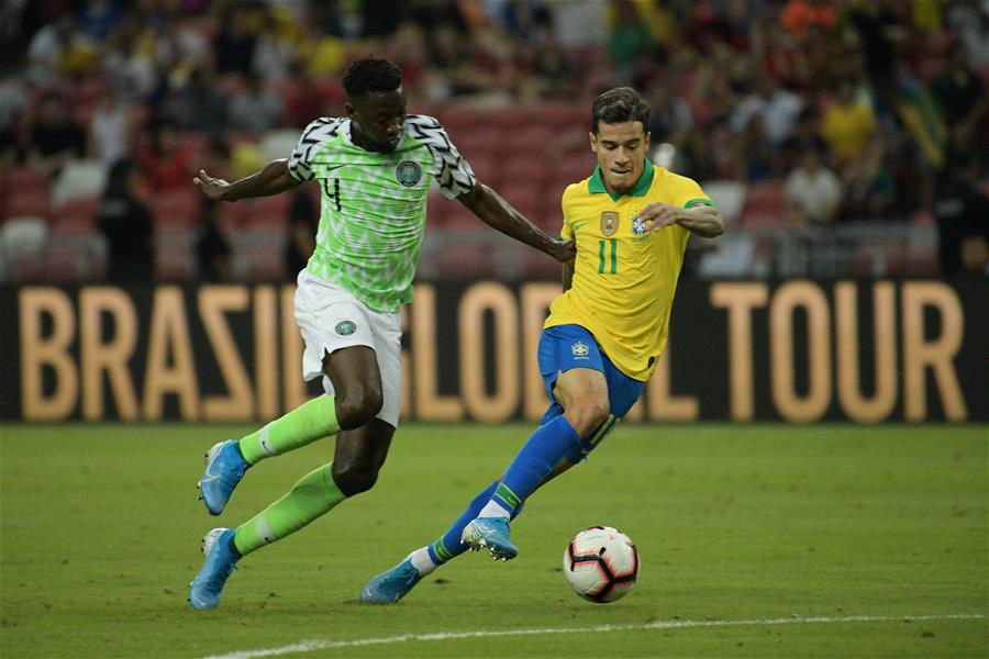 (SP)SINGAPORE-SOCCER-FRANDLY MATCH-BRAZIL VS NIGERIA