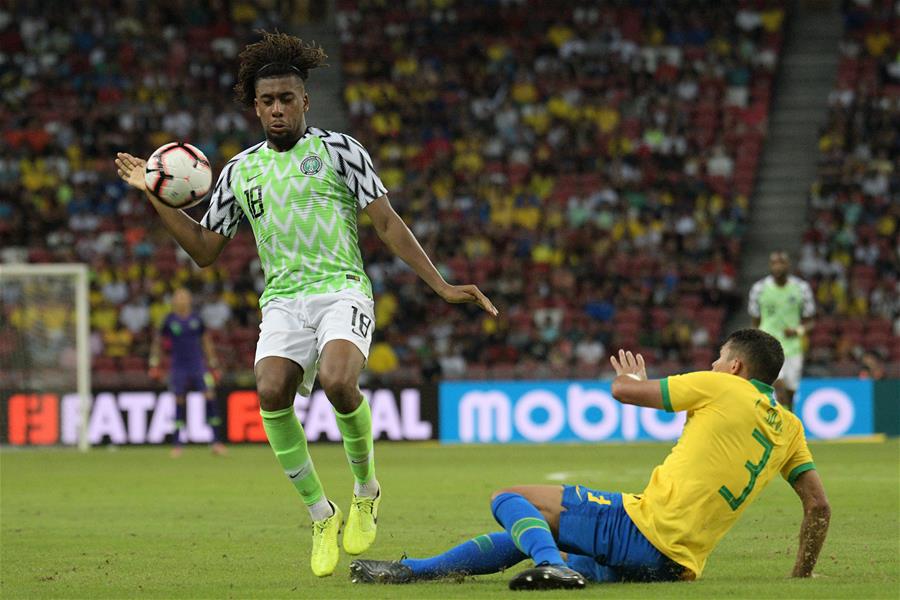 (SP)SINGAPORE-SOCCER-FRANDLY MATCH-BRAZIL VS NIGERIA