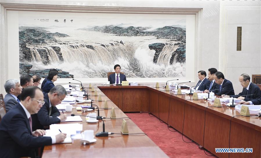 CHINA-BEIJING-LI ZHANSHU-NPC-CHAIRPERSONS' MEETING (CN)