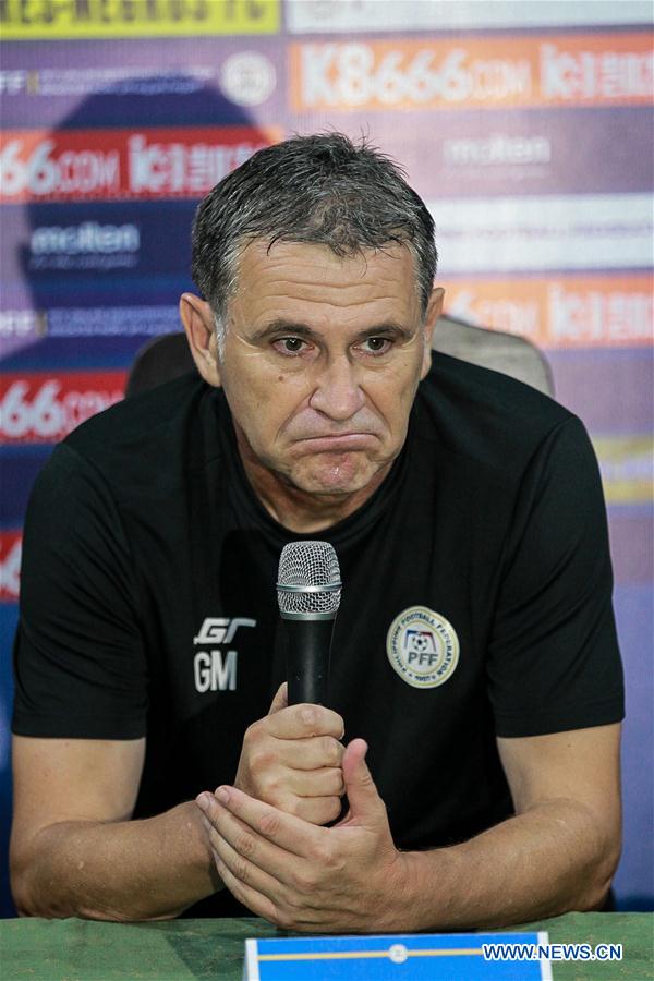 (SP)PHILIPPINES-BACOLOD-SOCCER-WORLD CUP QUALIFICATION-PRESS CONFERENCE