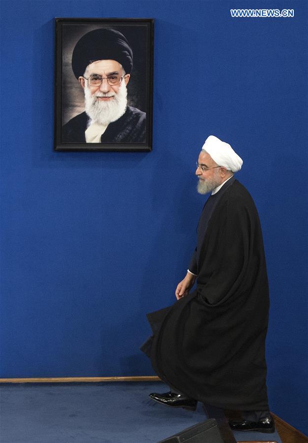 IRAN-TEHRAN-ROUHANI-PRESS CONFERENCE