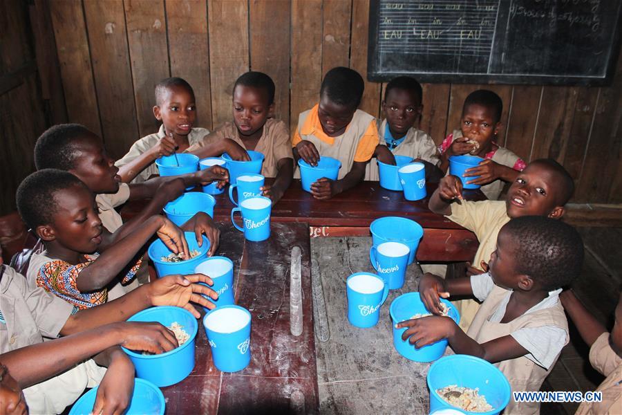 BENIN-COTONOU-CHINA-AIDED SCHOOL-FEEDING PROGRAM