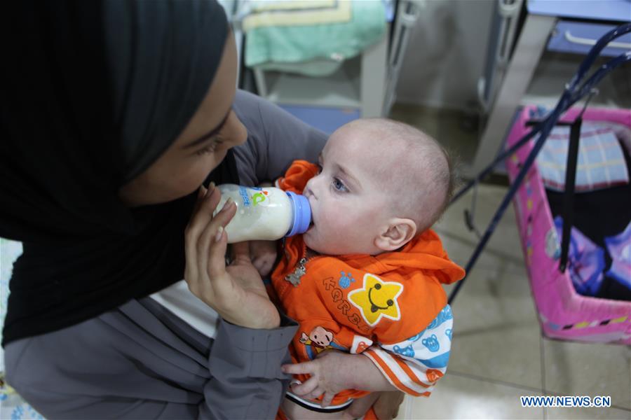 MIDEAST-HEBRON-BABY-HEALTH