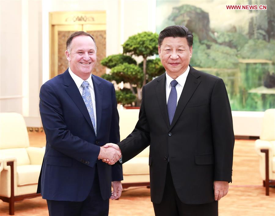 CHINA-BEIJING-XI JINPING-NEW ZEALAND-FORMER PM-MEETING (CN)