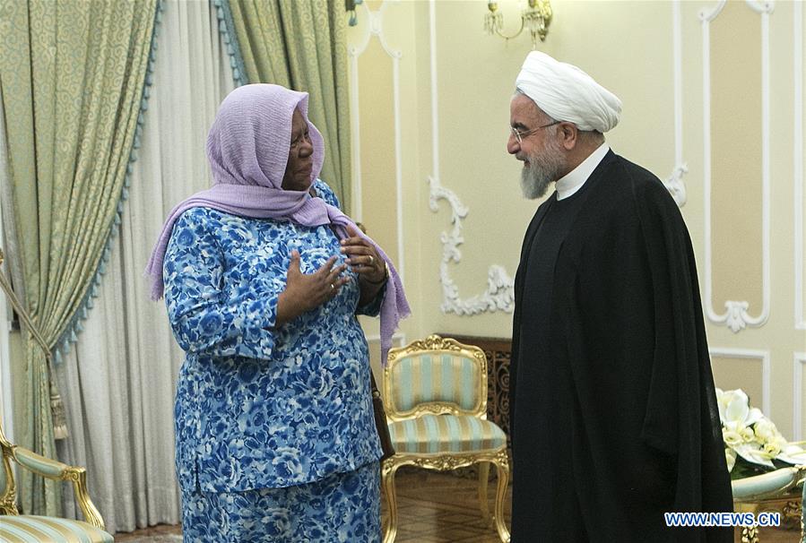 IRAN-TEHRAN-ROUHANI-SOUTH AFRICA-PANDOR-MEETING