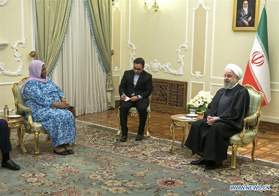 IRAN-TEHRAN-ROUHANI-SOUTH AFRICA-PANDOR-MEETING