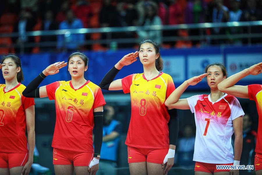 (SP)CHINA-WUHAN-7TH MILITARY WORLD GAMES-VOLLEYBALL