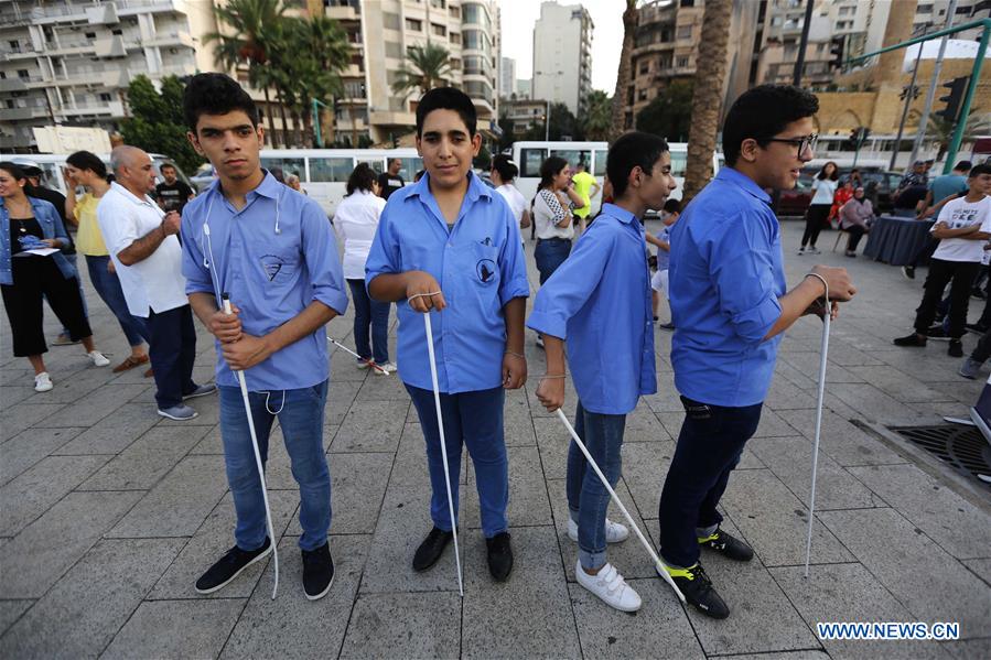 LEBANON-BEIRUT-WHITE CANE SAFETY DAY