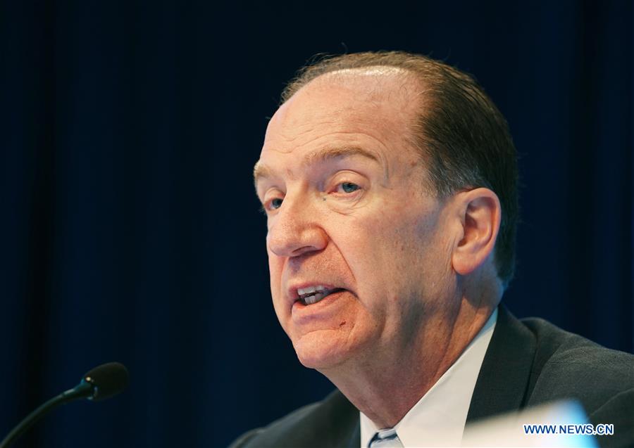 U.S.-WASHINGTON-DAVID MALPASS-WORLD BANK-PRESS CONFERENCE