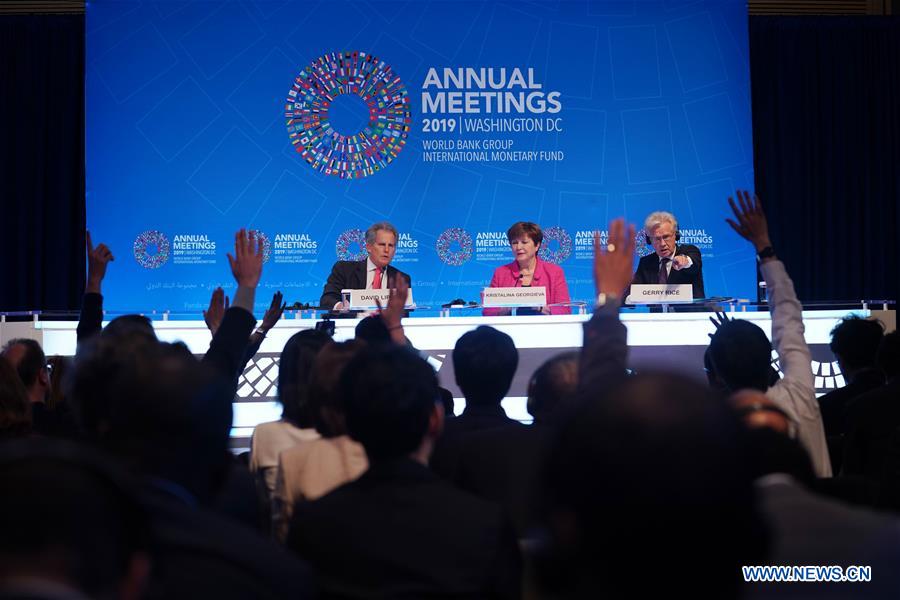 U.S.-WASHINGTON D.C.-IMF-KRISTALINA GEORGIEVA-PRESS CONFERENCE