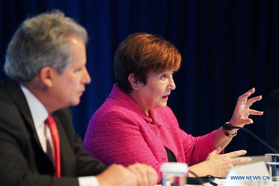 U.S.-WASHINGTON D.C.-IMF-KRISTALINA GEORGIEVA-PRESS CONFERENCE
