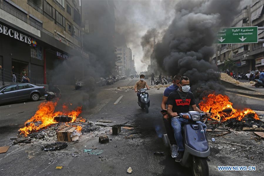 LEBANON-BEIRUT-DEMONSTRATION-PROTESTERS