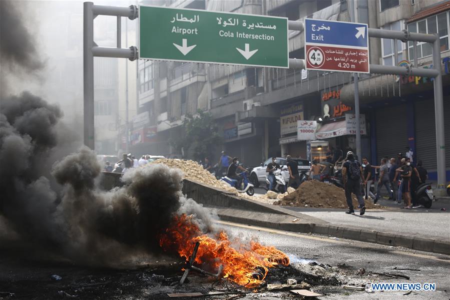 LEBANON-BEIRUT-DEMONSTRATION-PROTESTERS