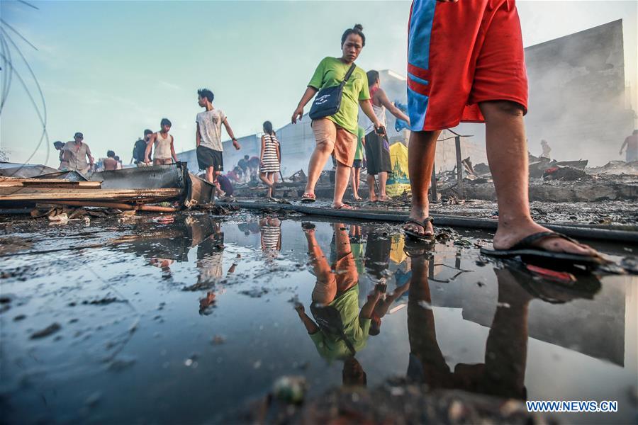 PHILIPPINES-NAVOTAS CITY-FIRE-AFTERMATH