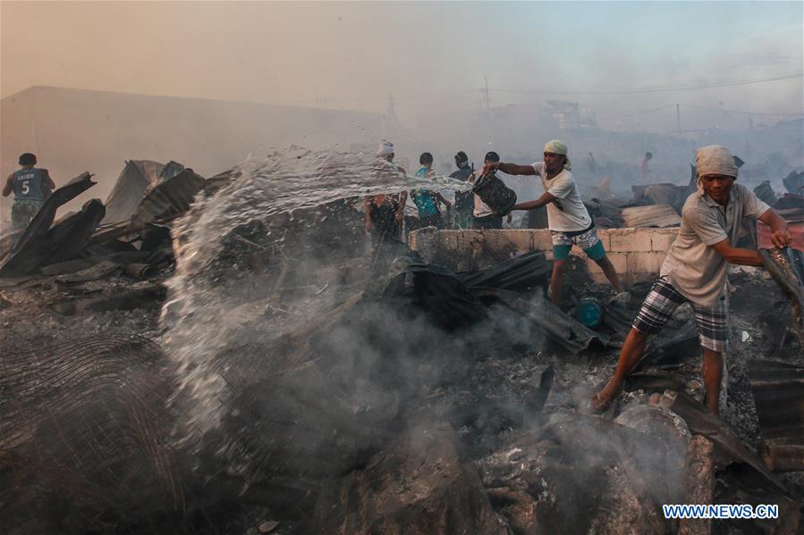 PHILIPPINES-NAVOTAS CITY-FIRE-AFTERMATH