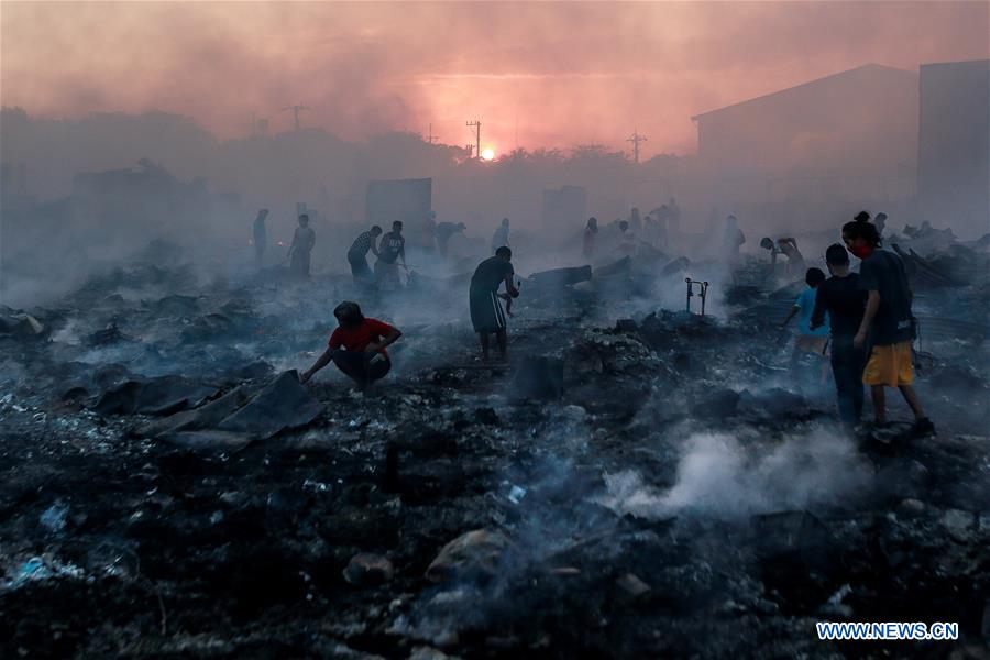 PHILIPPINES-NAVOTAS CITY-FIRE-AFTERMATH